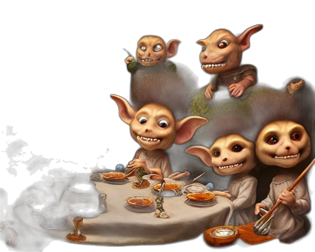 food, concept art, fantasy art, 3d render transparent PNG cut-out
