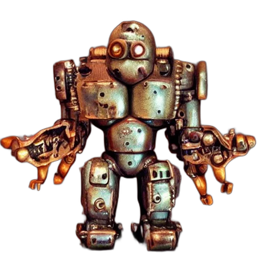 robot, weapon, staff, creature transparent PNG cut-out