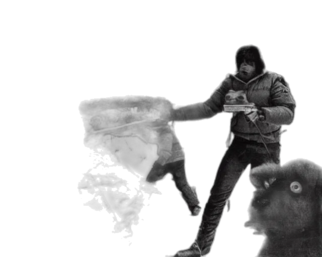 jacket, creature, weapon, concept art transparent PNG cut-out
