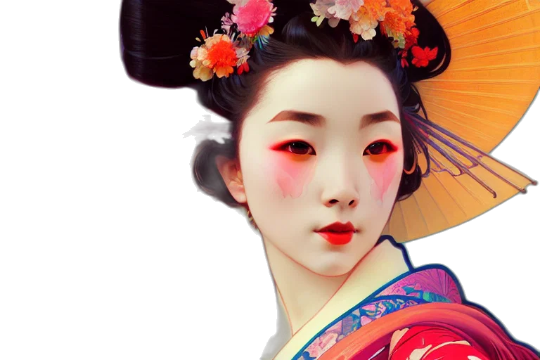 face, photorealistic, fantasy art, oil painting transparent PNG cut-out