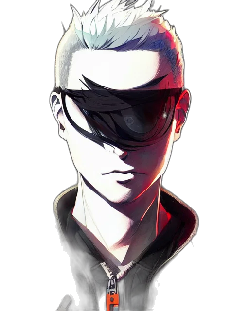 mask, jacket, staff, face transparent PNG cut-out