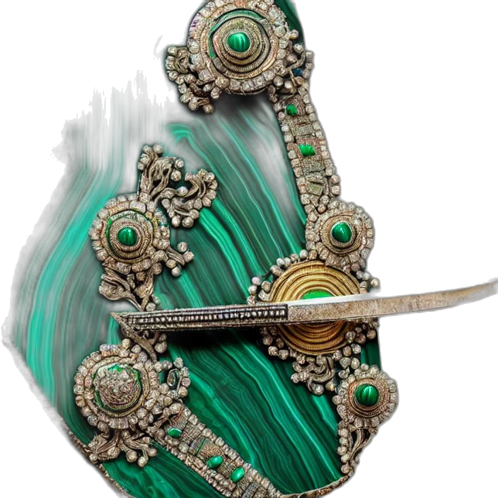 jewelry, crown, staff, sword transparent PNG cut-out