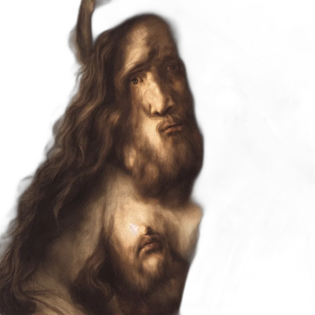 face, creature, hair, mask transparent PNG cut-out