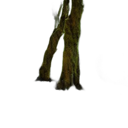 tree, staff, creature, hair transparent PNG cut-out