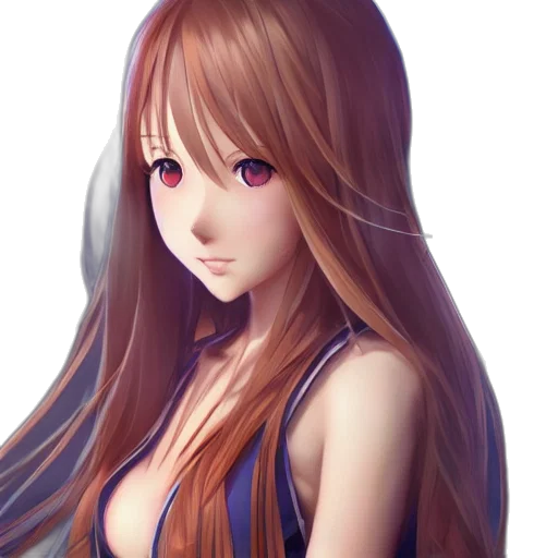 dress, face, hair, anime transparent PNG cut-out