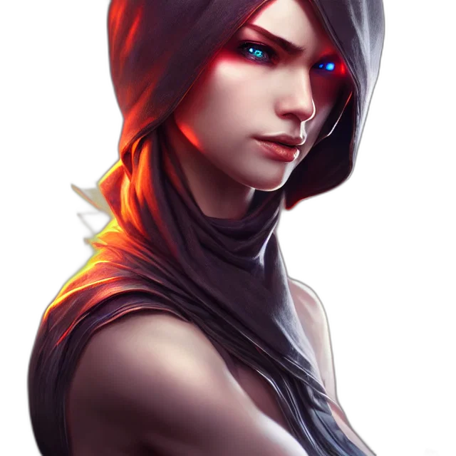 face, staff, mask, fantasy art transparent PNG cut-out