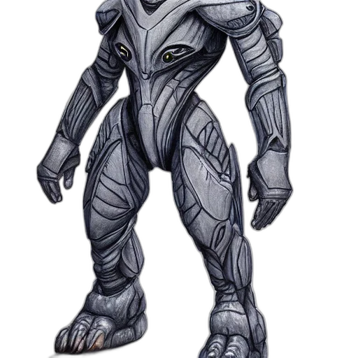robot, concept art, fantasy art, comic book art transparent PNG cut-out