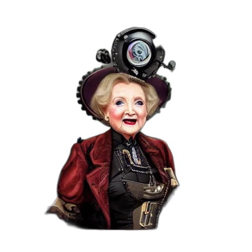 robot, crown, staff, 3d render transparent PNG cut-out