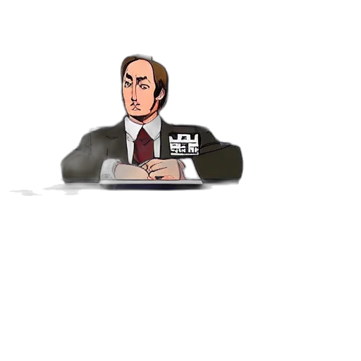 staff, jacket, pixel art, cartoon transparent PNG cut-out