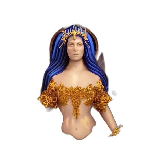 crown, jewelry, dress, 3d render transparent PNG cut-out
