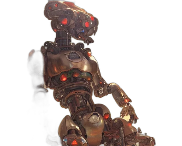 robot, weapon, staff, jewelry transparent PNG cut-out
