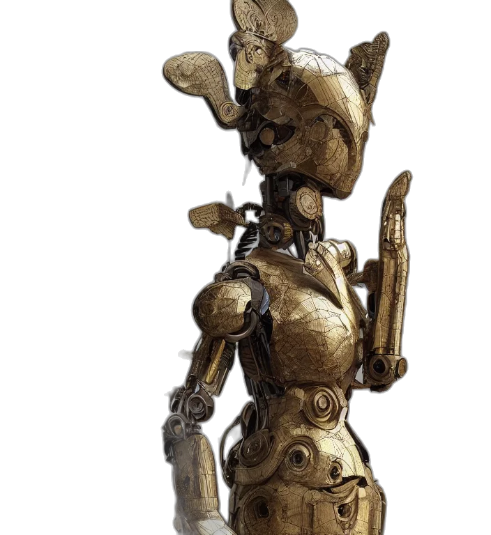 robot, staff, sword, jewelry transparent PNG cut-out