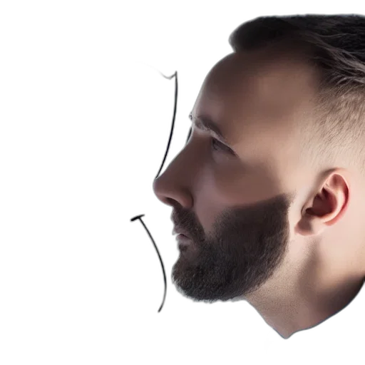 hair, face, mask, staff transparent PNG cut-out