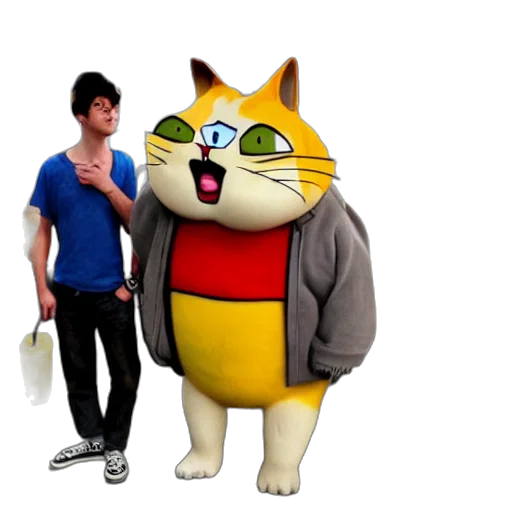 animal, jacket, staff, 3d render transparent PNG cut-out