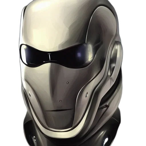 robot, mask, face, 3d render transparent PNG cut-out