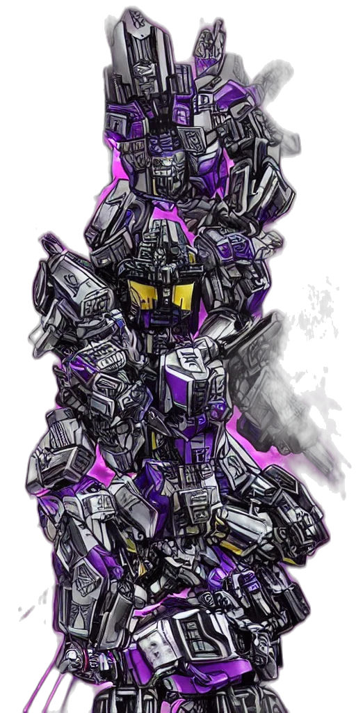 robot, weapon, concept art, cyberpunk transparent PNG cut-out