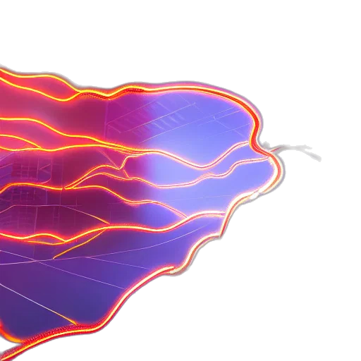hair, vaporwave, concept art, neon lights transparent PNG cut-out