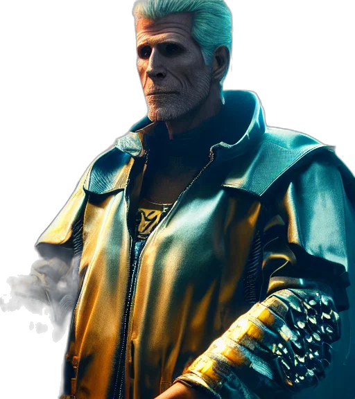 jacket, mask, face, robot transparent PNG cut-out