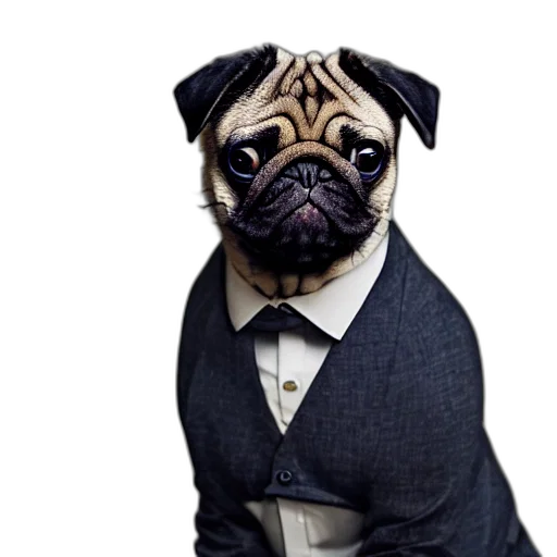 animal, staff, dress, photorealistic transparent PNG cut-out
