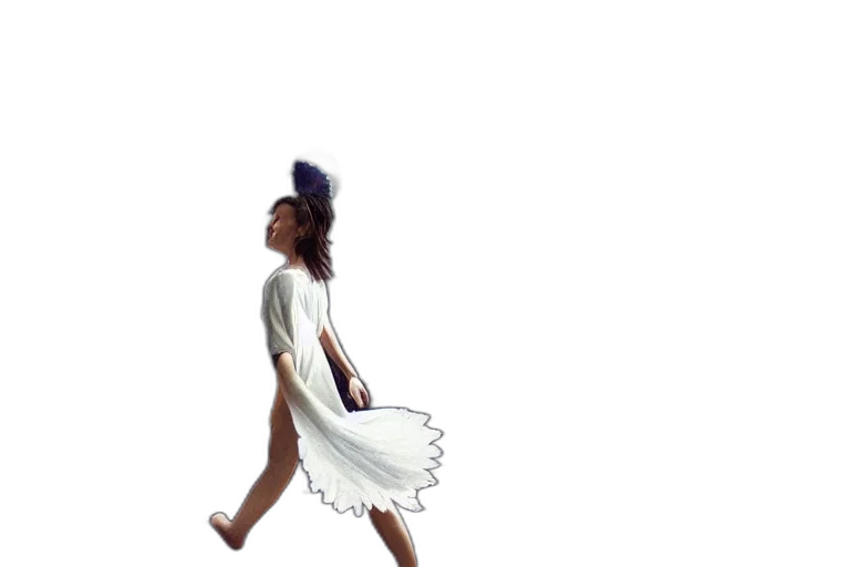 dress, staff, concept art, 3d render transparent PNG cut-out