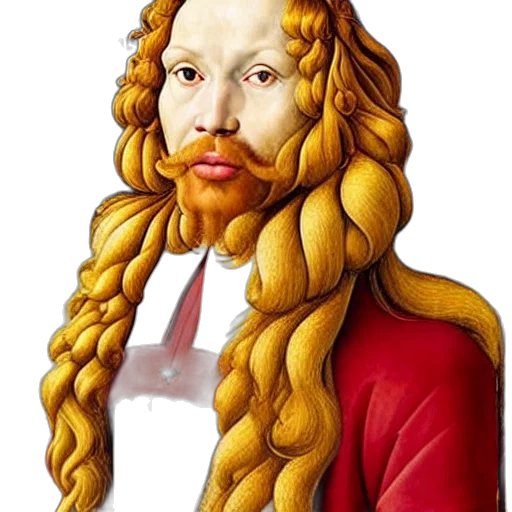 face, crown, hair, staff transparent PNG cut-out
