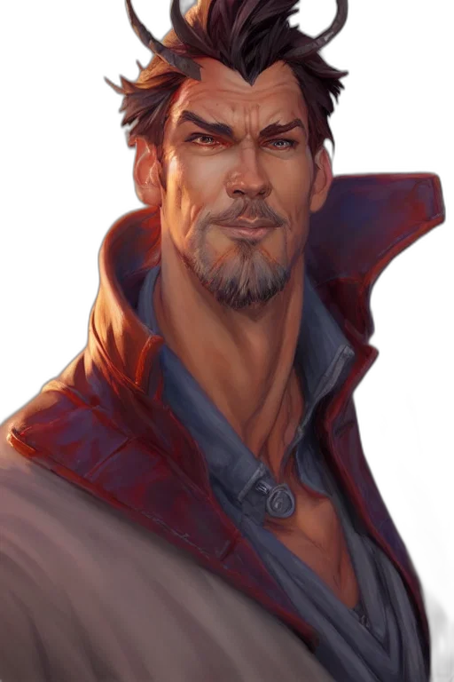 face, jacket, concept art, fantasy art transparent PNG cut-out