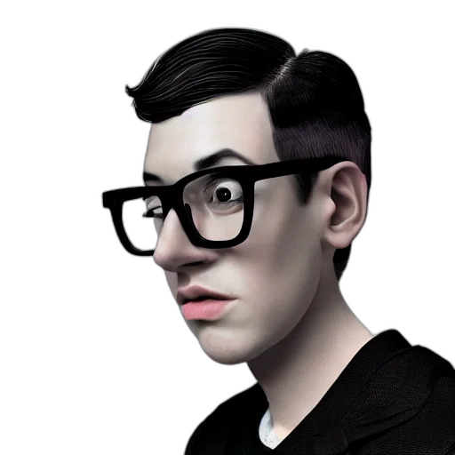 face, mask, hair, staff transparent PNG cut-out
