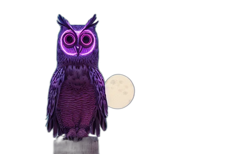 jewelry, 3d render, owl, tree transparent PNG cut-out