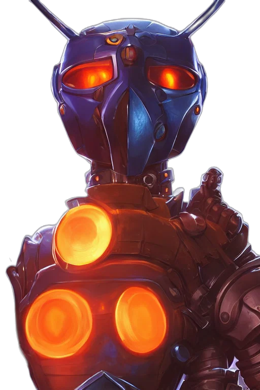 robot, mask, face, weapon transparent PNG cut-out