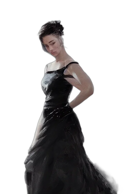 dress, crown, jewelry, concept art transparent PNG cut-out