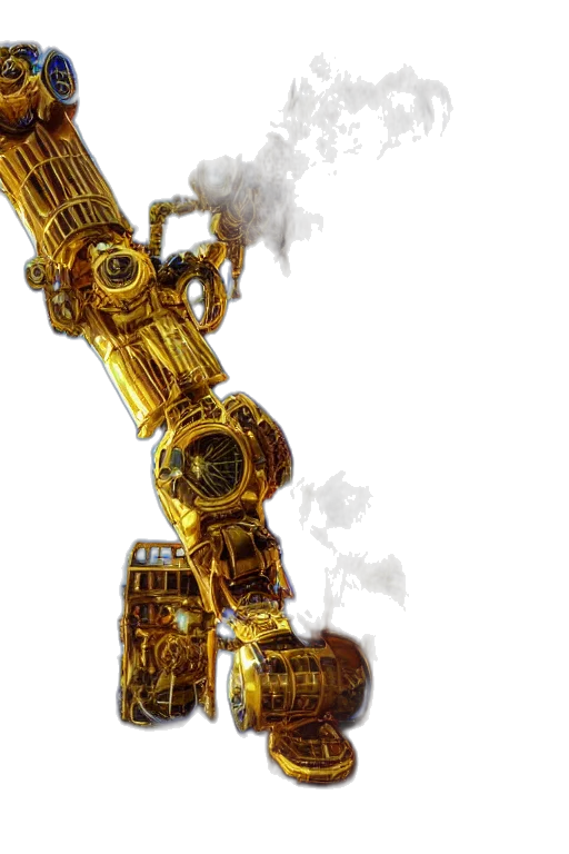 robot, weapon, staff, bottle transparent PNG cut-out