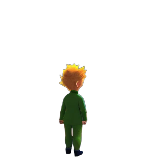 crown, jacket, staff, hair transparent PNG cut-out