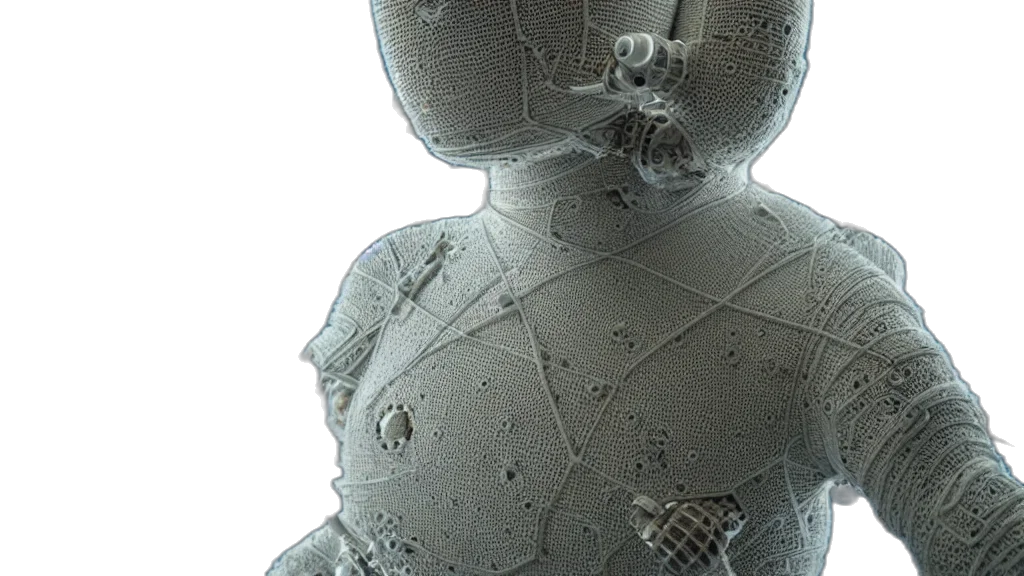 robot, jacket, mask, face transparent PNG cut-out