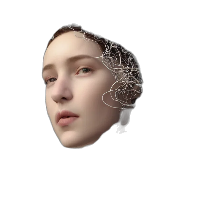face, crown, mask, robot transparent PNG cut-out