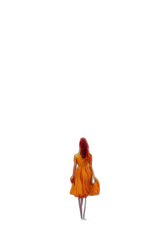 dress, creature, staff, animal transparent PNG cut-out