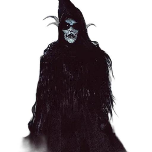 mask, creature, staff, hat transparent PNG cut-out
