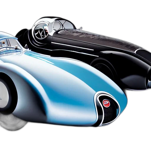 car, 3d render, photorealistic, retro transparent PNG cut-out
