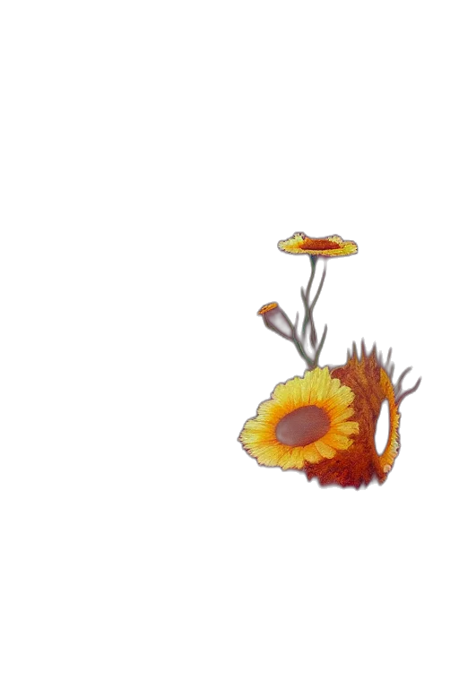 flower, crown, hat, staff transparent PNG cut-out
