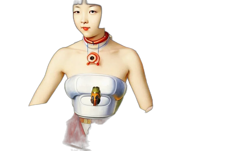 jewelry, robot, dress, mask transparent PNG cut-out
