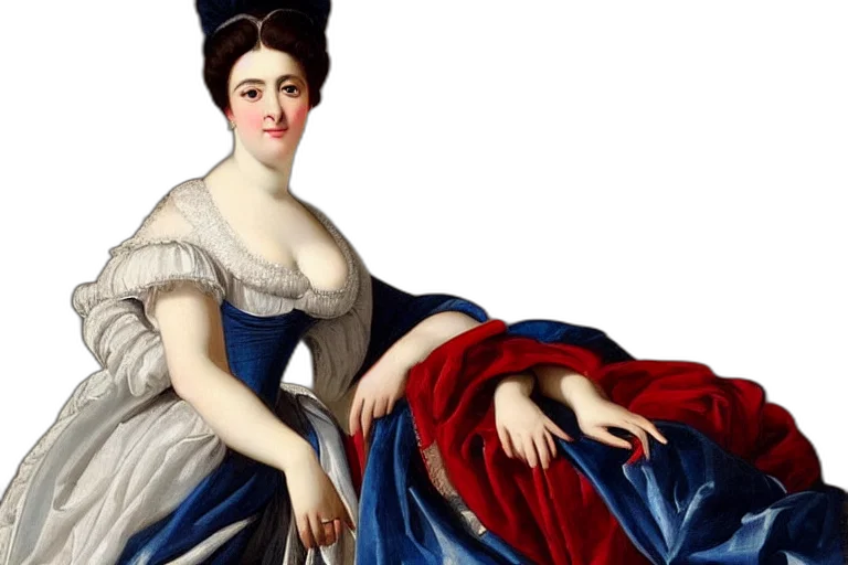 dress, photorealistic, oil painting, georgian transparent PNG cut-out