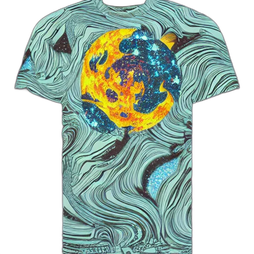 vaporwave, fantasy art, outer space, underwater transparent PNG cut-out