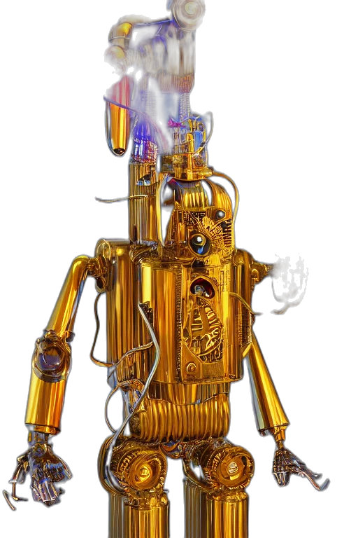 robot, staff, weapon, animal transparent PNG cut-out