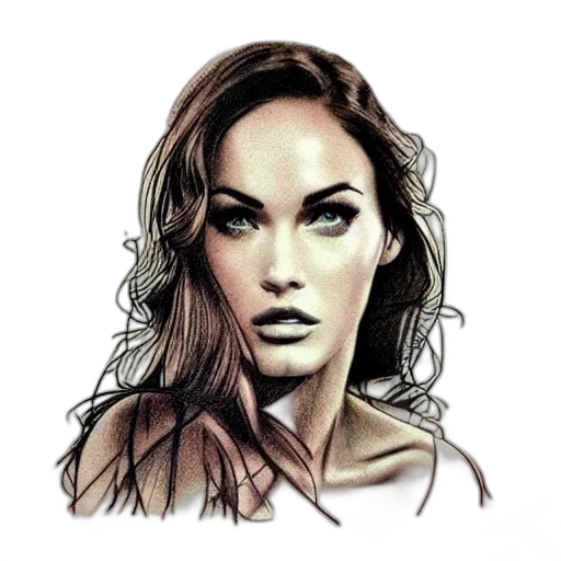 face, jacket, staff, hair transparent PNG cut-out