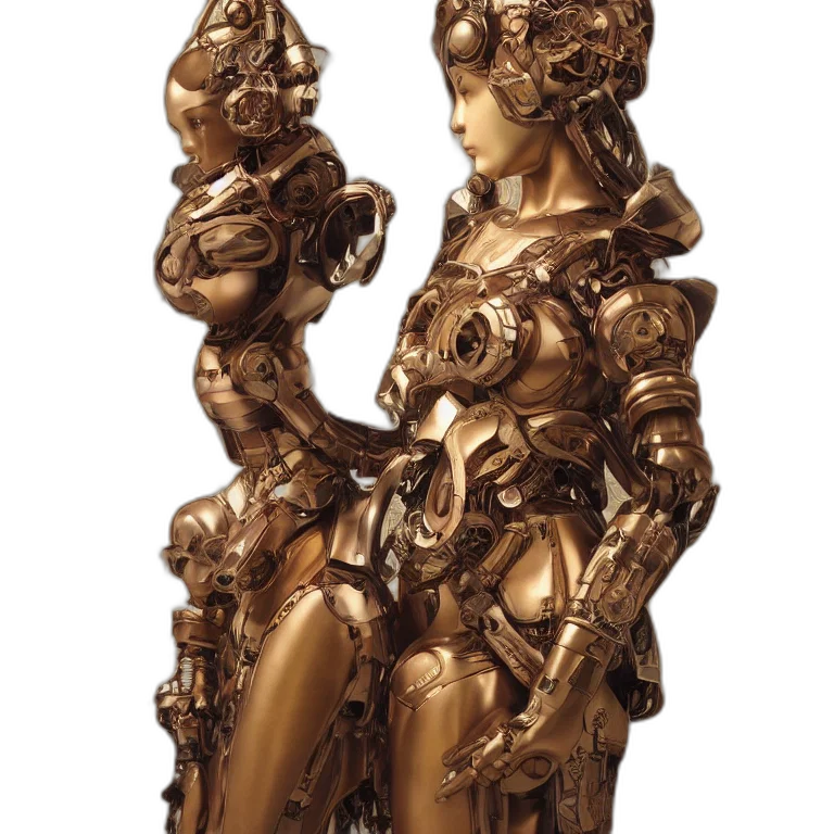 jewelry, crown, robot, concept art transparent PNG cut-out