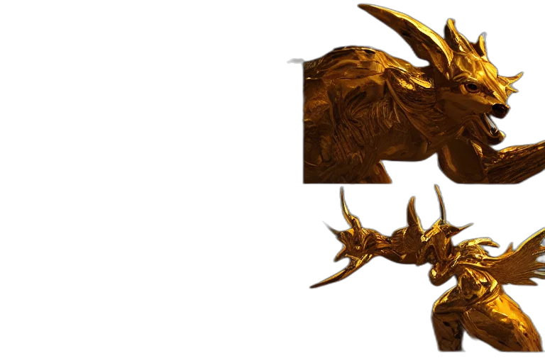 dragon, weapon, mask, crown transparent PNG cut-out