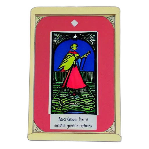 tarot, card, frame transparent PNG cut-out