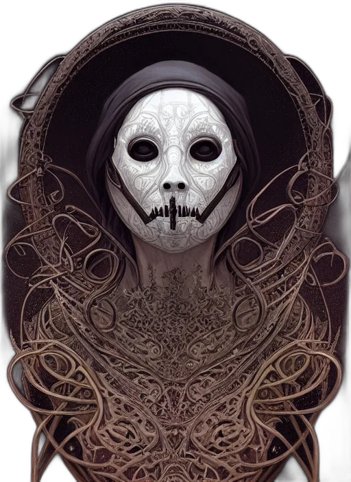 mask, face, creature, crown transparent PNG cut-out
