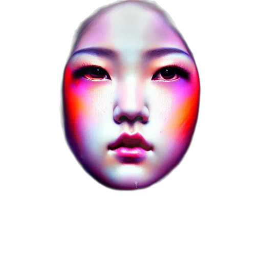face, mask, robot, creature transparent PNG cut-out