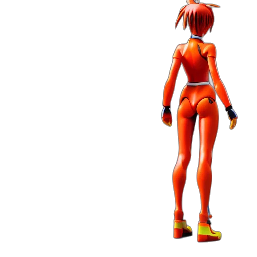 robot, dress, weapon, 3d render transparent PNG cut-out