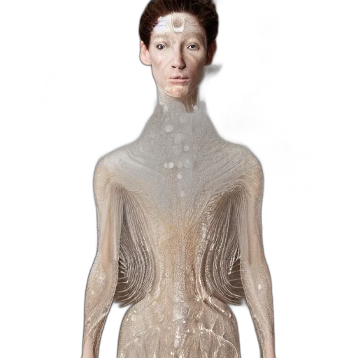 dress, jacket, jewelry, face transparent PNG cut-out